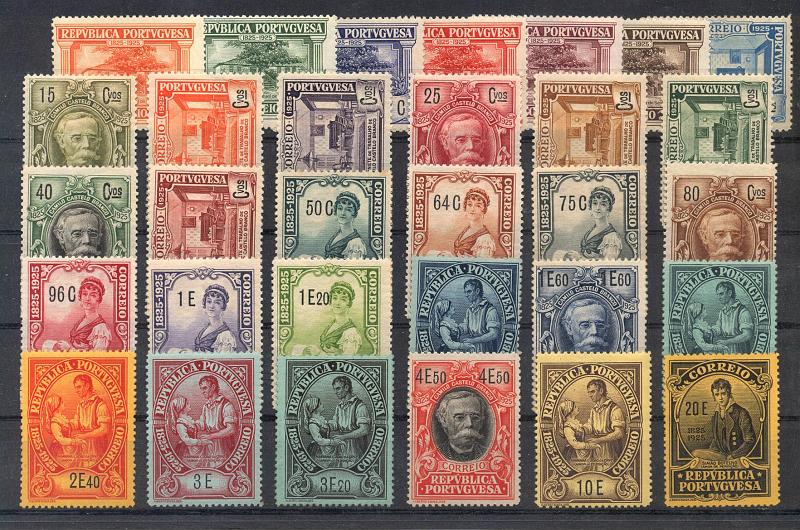 1269.jpg -     Lote:    1269            Portugal       Descrição:         1925 &mdash; Centenário do Nascimento de Camilo Castelo Branco. CE330/360. Série completa. Valor de catálogo &euro; 752,00.        ***       Valor Base:     &euro; 150,00     Valor Venda:     &euro; 170,00     