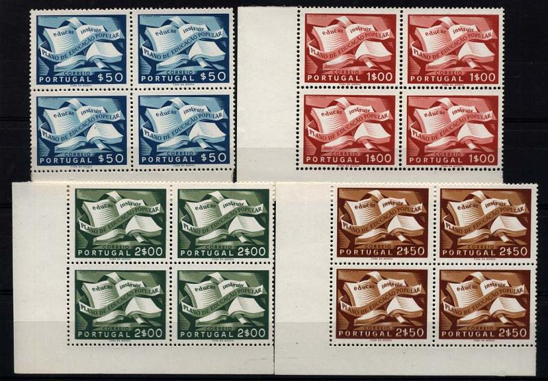 1341.jpg -     Lote:    1341            Portugal       Descrição:         1954 &mdash; Campanha da Educação Popular. CE796/799. Série completa. Valor de catálogo &euro; 488,00. MB.        ***       Valor Base:     &euro; 70,00     Valor Venda:     Retirado     
