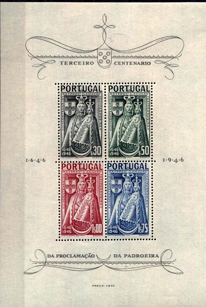 1406.jpg -     Lote:    1406            Portugal       Descrição:         1946 &mdash; Centenário da Padroeira. CE BLC12. Valor de catálogo &euro; 128,00.        BLC***       Valor Base:     &euro; 20,00     Valor Venda:     &euro; 32,00     
