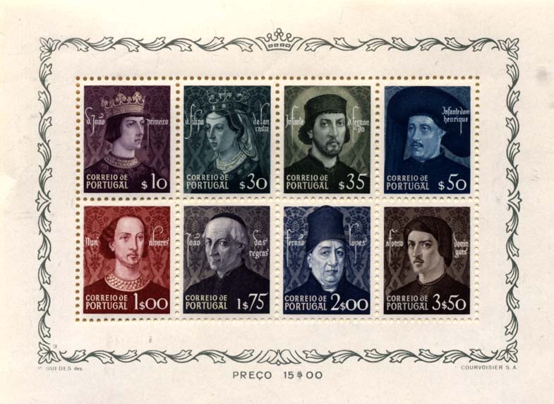 1410.jpg -     Lote:    1410            Portugal       Descrição:         1949 &mdash; Dinastia Avis. CE BLC14. Valor de catálogo &euro; 140,00.        BLC***       Valor Base:     &euro; 22,00     Valor Venda:     &euro; 44,00     