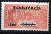 1707.jpg -     Lote:    1707            S. Tomé e Príncipe       Descrição:         1946 &mdash; Imposto Postal. "ASSISTÊNCIA". Selos fiscais de África, com sobretaxa. CE IP7, 1$00 s/ 5$00, tipo II. Valor de catálogo &euro; 30,30.        *       Valor Base:     &euro; 10,00     Valor Venda:     &euro; 12,00     