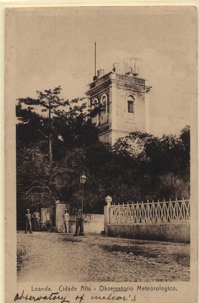 2252.jpg -     Lote:    2252      Lotes pelo Correio             Descrição:         Loanda. Cidade Alta. Observatório Meteorológico. Novo.        PI       Valor Base:     &euro; 7,00     Valor Venda:     Retirado     