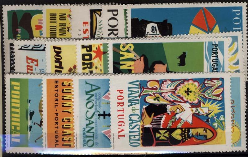 2264.jpg -     Lote:    2264      Lotes pelo Correio             Descrição:         Vinhetas. Lote de 24 vinhetas, publicitárias do Turismo em Portugal, abrangendo as diversas regiões turísticas.         Lote       Valor Base:     &euro; 12,00     Valor Venda:     &euro; 12,00     