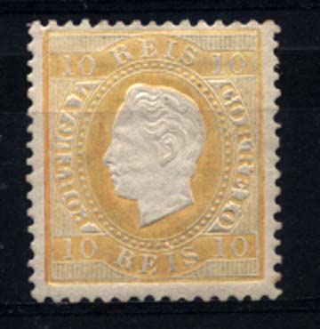 2322.jpg -     Lote:    2322      Lotes pelo Correio      Portugal       Descrição:         1870/76 &mdash; D. Luís I. Fita Direita. CE37, 10 reis amarelo, papel liso, denteado 12 &frac12;. Valor de catálogo &euro; 128,00.        **       Valor Base:     &euro; 18,00     Valor Venda:     &euro; 28,00     