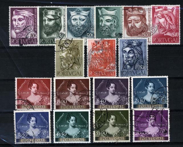 2412.jpg -     Lote:    2412      Lotes pelo Correio      Portugal       Descrição:         1953/55 &mdash; Centenário do Selo Postal Português + Reis de Portugal. CE786/93 e 806/814. Duas séries completas. Valor de catálogo &euro; 52,35.        O       Valor Base:     &euro; 7,00     Valor Venda:     Retirado     