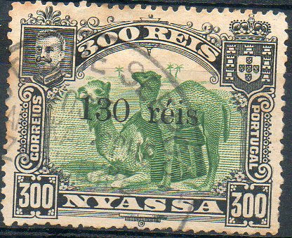 2515.jpg -     Lote:    2515      Lotes pelo Correio      Companhia do Niassa       Descrição:         1903 &mdash; D. Carlos I. Selos de 1901 com sobretaxa. CE47, 130 s/ 300 reis. Valor de catálogo &euro;50,60.        O       Valor Base:     &euro; 12,00     Valor Venda:     Retirado     