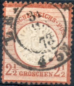 2637.jpg -     Lote:    2637      Lotes pelo Correio             Descrição:      Alemanha *   1872 &mdash; Império. Yv18, 2 &frac12; Gr carmim. Usado.        O       Valor Base:     &euro; 10,00     Valor Venda:     Retirado     
