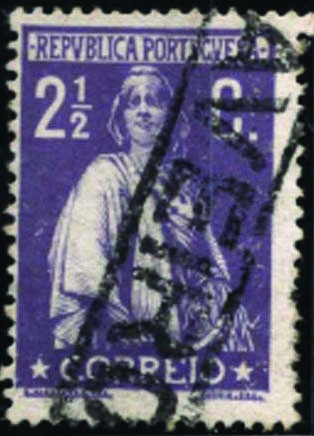 0923.jpg -     Lote:    923            Correio ferroviário       Descrição:         Marcas do correio ferroviário. 1912 &mdash; Ceres. CE211, 2 &frac12; c violeta. Selo obliterado com carimbo batido a preto "AVEIRO".        O       Valor Base:     &euro; 10,00     Valor Venda:     Retirado     