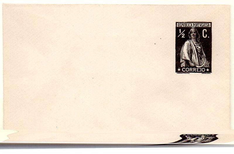 0515.jpg -     Lote:    515            Portugal       Descrição:         1912 &mdash; Sobrescritos particulares. OM4, &frac14; c sépia castanho sobre papel com fios de seda, amarelo-esverdeado. Novo.        IN       Valor Base:     &euro; 50,00     Valor Venda:     Retirado     