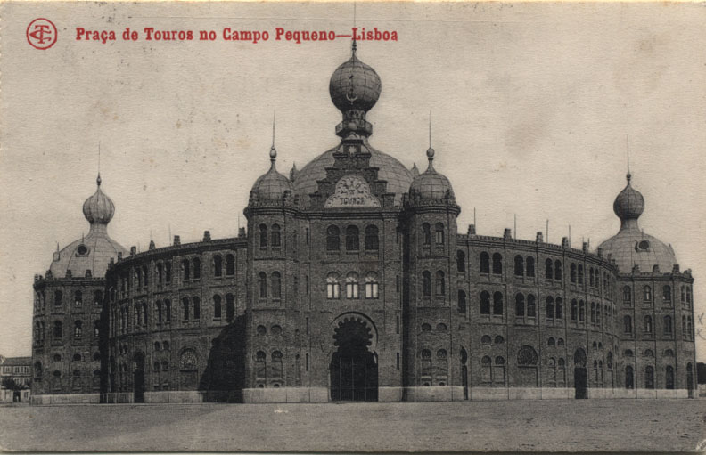 0596.jpg -     Lote:    596                   Descrição:         Lisboa &mdash; Praça de Touros do Campo Pequeno. Postal ilustrado circulado, edição Costa (n.º 1643). MB e R.        PI       Valor Base:     &euro; 12,00     Valor Venda:     Retirado     
