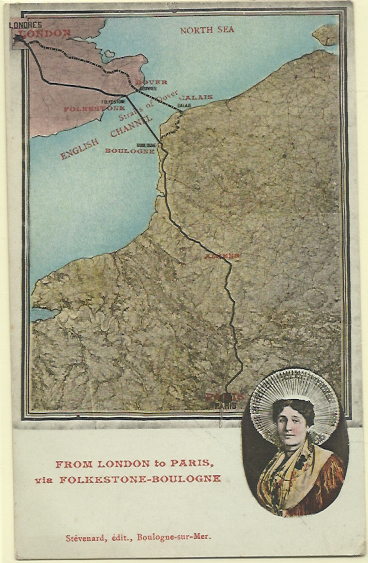 0622.jpg -     Lote:    622                   Descrição:         Publicitários. Viagens marítima e ferroviária. From London to Paris. Novo.        PI       Valor Base:     &euro; 10,00     Valor Venda:     Retirado     