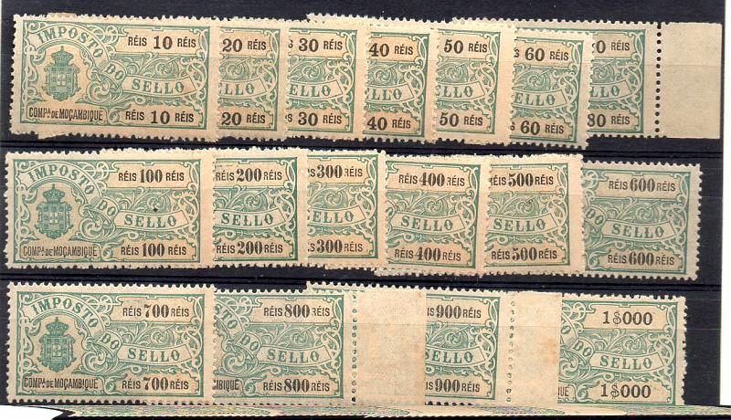 0654.jpg -     Lote:    654            Fiscais        Descrição:         Fiscais. Companhia de Moçambique. 1905 &mdash; Imposto de Selo. Armas do Reino. PB3&frac14;7, 50/1$000 reis. Valor aproximado de catálogo &euro; 121,00.        ***       Valor Base:     &euro; 20,00     Valor Venda:     &euro; 30,00     