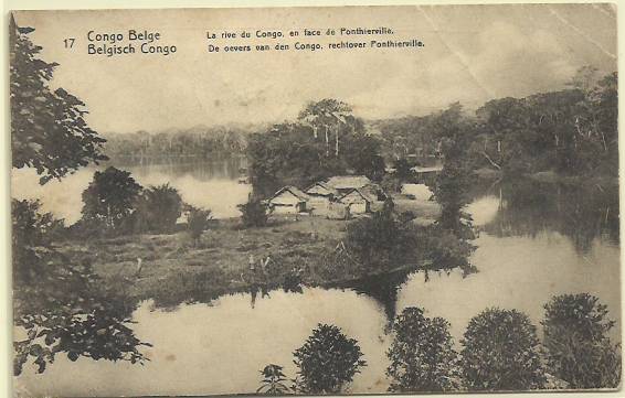 1812.jpg -     Lote:    1812                   Descrição:      Congo Belga.   1909 &mdash; Emissão base com legenda "CONGO BELGA". Yv16, 5c verde amarelo + adicional de 5c. Inteiro postai ilustrado (La rive du Congo, en face de Ponthierville.). Circulado em 16.12.16 para o Porto.        IC       Valor Base:     &euro; 10,00     Valor Venda:     Retirado     
