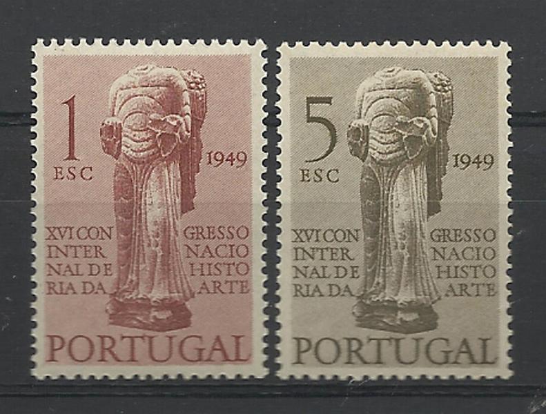 2402.jpg -     Lote:    2402      Lotes pelo Correio       Portugal       Descrição:         1949 &mdash; 16.º Congresso Internacional de História da Arte. CE713/14. Série completa. Valor de catálogo &euro; 28,15.        ***       Valor Base:     &euro; 6,00     Valor Venda:     &euro; 12,00     