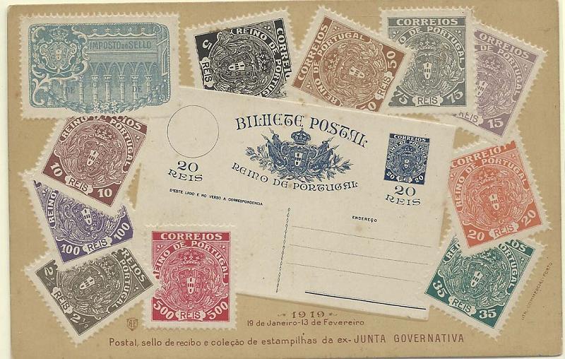 0785.jpg -     Lote:    785                   Descrição:         Temáticos * Filatelia. Monarquia do Norte. Postal com impressão em relevo dos selos emitidos pelo movimento. B.         PI       Valor Base:     &euro; 8,00     Valor Venda:     &euro; 8,00       
