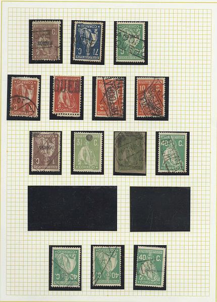 0921.jpg -     Lote:    921      Correio Marítimo       Portugal        Descrição:         Correio marítimo. Lote composto por selos Ceres em 2 folhas de exposição com marcas marítimas, paquebots e diversas. Lote a ver.         Lote       Valor Base:     &euro; 12,00     Valor Venda:     &euro; 12,00       