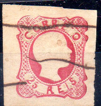 1238.jpg -     Lote:    1238            Portugal        Descrição:         1856/58 &mdash; D. Pedro V. Cabelos anelados. CE13, 25 reis carmim rosa, cunho VI. Selo com boas margens obliterado à pena.         O       Valor Base:     &euro; 8,00     Valor Venda:     &euro; 18,00       