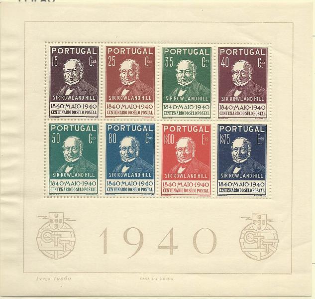 1452.jpg -     Lote:    1452            Portugal        Descrição:         1940 &mdash; Centenário do Selo Postal. CE BLC3. Valor de catálogo &euro; 239,00.         BLC***       Valor Base:     &euro; 30,00     Valor Venda:     &euro; 40,00       