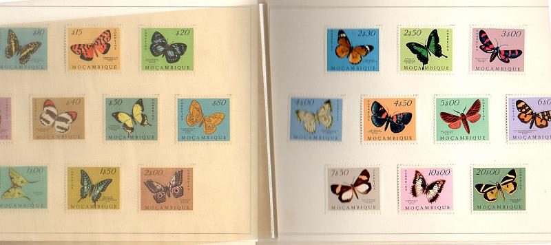 1708.jpg -     Lote:    1708            Moçambique        Descrição:         1953 &mdash; Borboletas de Moçambique. CE388/407. Série completa em carteira editada pelo Ministério do Ultramar. MB e R.         CRT       Valor Base:     &euro; 20,00     Valor Venda:     &euro; 26,00       