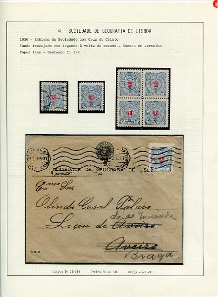 001 (126).jpg -     Lote:    1                   Descrição:         SELOS PRIVATIVOS DE PORTUGAL &mdash; Coleção especializada, com estudo das emissões da Cruz Vermelha Portuguesa, União dos Atiradores Civis Portugueses, Assistência Nacional aos Tuberculosos e Sociedade de Geografia de Lisboa, incluindo selos novos e usados, sobrescritos circulados, provas, erros, ensaios, etc.. Montada em 130 folhas de exposição tipo Lindner, provavelmente o maior espólio jamais reunido destas emissões, com exemplares de grande raridade e alguns deles únicos. Esta coleção participou em diversas exposições nacionais e internacionais, obtendo sempre medalha de ouro nas participações nacionais e bilaterais com Espanha e Brasil (Iberphila, Philaibéria e Lubrapex), com a pontuação máxima de 89 pontos em 100 nas exposições Philaibéria'02 em Santo André e Philaibéria'04 em Estremoz. Foram-lhe ainda atribuídos diversos prémios especiais e felicitações do júri pela qualidade do material filatélico e originalidade.         Lote       Valor Base:     &euro; 35.000,00     Valor Venda:     &euro;      