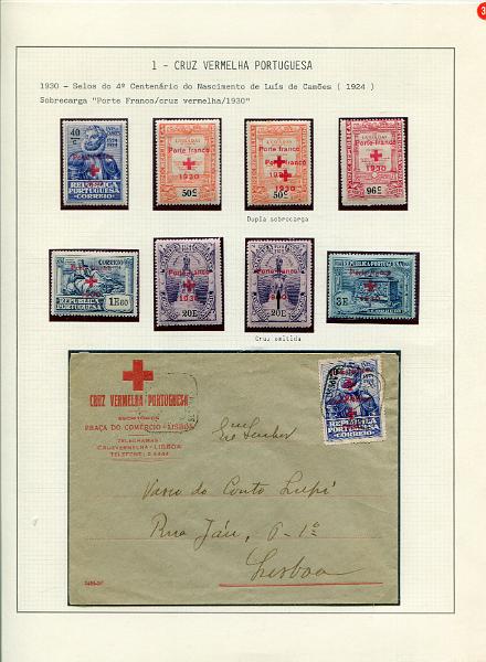 001 (33).jpg -     Lote:    1                   Descrição:         SELOS PRIVATIVOS DE PORTUGAL &mdash; Coleção especializada, com estudo das emissões da Cruz Vermelha Portuguesa, União dos Atiradores Civis Portugueses, Assistência Nacional aos Tuberculosos e Sociedade de Geografia de Lisboa, incluindo selos novos e usados, sobrescritos circulados, provas, erros, ensaios, etc.. Montada em 130 folhas de exposição tipo Lindner, provavelmente o maior espólio jamais reunido destas emissões, com exemplares de grande raridade e alguns deles únicos. Esta coleção participou em diversas exposições nacionais e internacionais, obtendo sempre medalha de ouro nas participações nacionais e bilaterais com Espanha e Brasil (Iberphila, Philaibéria e Lubrapex), com a pontuação máxima de 89 pontos em 100 nas exposições Philaibéria'02 em Santo André e Philaibéria'04 em Estremoz. Foram-lhe ainda atribuídos diversos prémios especiais e felicitações do júri pela qualidade do material filatélico e originalidade.         Lote       Valor Base:     &euro; 35.000,00     Valor Venda:     &euro;      