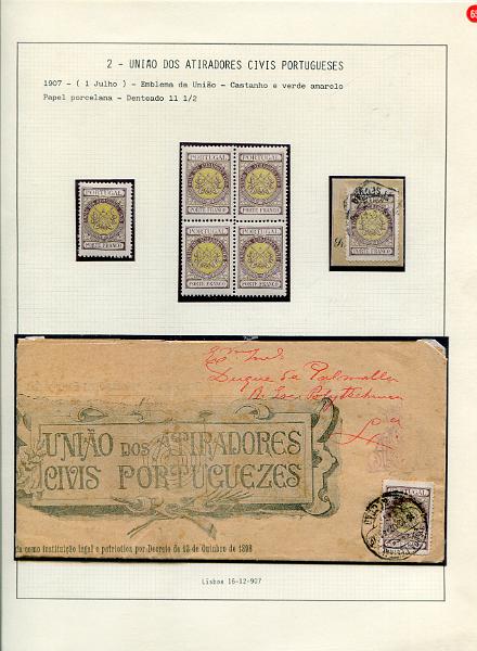 001 (65).jpg -     Lote:    1                   Descrição:         SELOS PRIVATIVOS DE PORTUGAL &mdash; Coleção especializada, com estudo das emissões da Cruz Vermelha Portuguesa, União dos Atiradores Civis Portugueses, Assistência Nacional aos Tuberculosos e Sociedade de Geografia de Lisboa, incluindo selos novos e usados, sobrescritos circulados, provas, erros, ensaios, etc.. Montada em 130 folhas de exposição tipo Lindner, provavelmente o maior espólio jamais reunido destas emissões, com exemplares de grande raridade e alguns deles únicos. Esta coleção participou em diversas exposições nacionais e internacionais, obtendo sempre medalha de ouro nas participações nacionais e bilaterais com Espanha e Brasil (Iberphila, Philaibéria e Lubrapex), com a pontuação máxima de 89 pontos em 100 nas exposições Philaibéria'02 em Santo André e Philaibéria'04 em Estremoz. Foram-lhe ainda atribuídos diversos prémios especiais e felicitações do júri pela qualidade do material filatélico e originalidade.         Lote       Valor Base:     &euro; 35.000,00     Valor Venda:     &euro;      