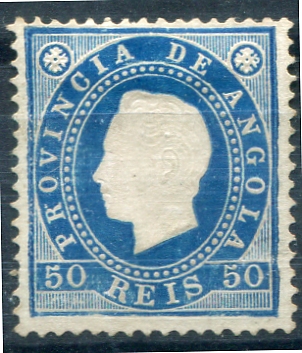 319.jpg -     Lote:    319                   Descrição:         1886 &mdash; D. Luís I. Fita direita. MF20, 50 reis azul, papel porcelana, denteado 13 &frac12;. Exemplar sem goma, sem defeitos nem reparações. Selo NÃO CATALOGADO neste denteado. MR. Certificado de peritagem de Leilões P. Dias, Lda.         *       Valor Base:     &euro; 200,00     Valor Venda:     &euro;      