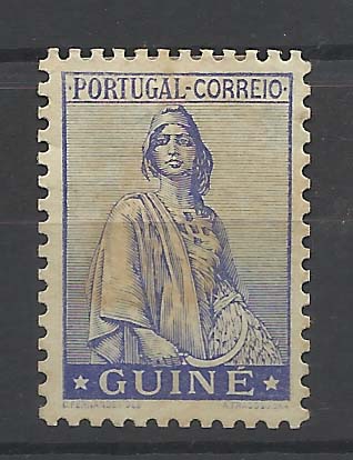 0722.jpg -     Lote:    722            Guiné       Descrição:         1933 &mdash; Ceres. Prova denteada em azul-violeta, sem impressão do valor.         PRV       Valor Base:     &euro; 15,00     Valor Venda:     &euro; 22,00       