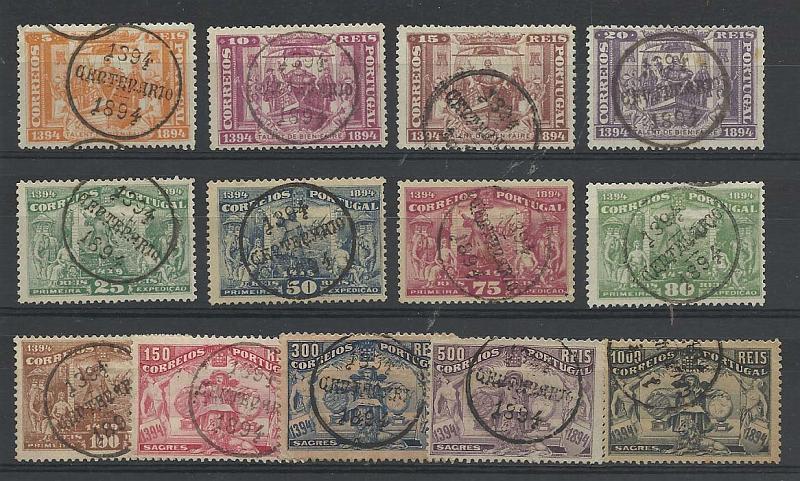 0950.jpg -     Lote:    950            Portugal       Descrição:         1894 &mdash; 5.º Centenário do Nascimento do Infante D. Henrique. CE98/110. Série completa. Valor de catálogo &euro; 584,00.        O       Valor Base:     &euro; 70,00     Valor Venda:     &euro; 70,00       