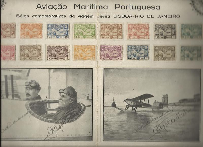 0993.jpg -     Lote:    993            Portugal       Descrição:         1923 &mdash; Travessia Aérea do Atlântico. CE260/275. Série completa em pagela, autografada por Gago Coutinho e Sacadura Cabral.        PAG       Valor Base:     &euro; 15,00     Valor Venda:     &euro; 38,00       