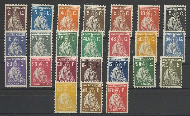 1012.jpg -     Lote:    1012            Portugal       Descrição:         1926 &mdash; Ceres. Emissão Londres. CE396/419. Série completa. Valor de catálogo &euro; 263,00.        **       Valor Base:     &euro; 25,00     Valor Venda:     &euro; 44,00       