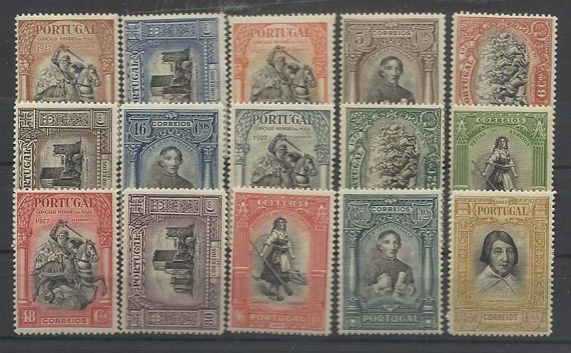 1013.jpg -     Lote:    1013            Portugal       Descrição:         1927 &mdash; Independência de Portugal * 2.ª emissão. CE420/434. Série completa. Valor de catálogo &euro; 140,00.        **       Valor Base:     &euro; 18,00     Valor Venda:     &euro; 20,00       