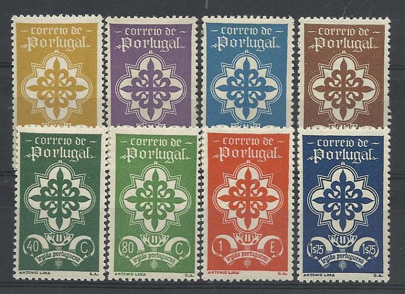 1031.jpg -     Lote:    1031            Portugal       Descrição:         1940 &mdash; Legião Portuguesa. CE583/590. Série completa. Valor de catálogo &euro; 228,00.        **       Valor Base:     &euro; 20,00     Valor Venda:     Retirado     