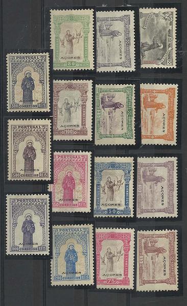 1127.jpg -     Lote:    1127            Açores       Descrição:         1895 &mdash; 7.º Centenário do Nascimento de S. António, com sobrecarga Açores. CE73/87. Série completa. Valor de catálogo &euro; 1.450,00.        RG**       Valor Base:     &euro; 200,00     Valor Venda:     Retirado     