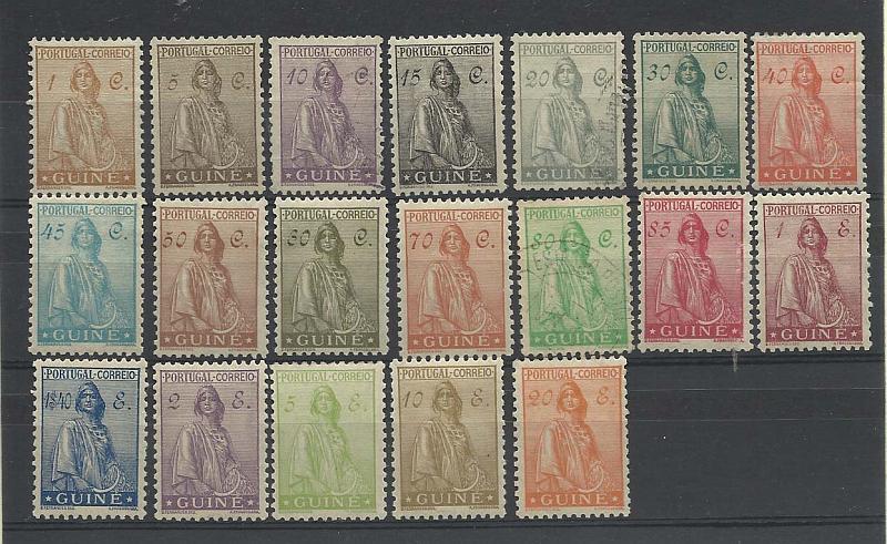1190.jpg -     Lote:    1190            Guiné       Descrição:         1933 &mdash; Ceres. Novo tipo. CE204/222. Série completa. Valor de catálogo &euro; 170,00.        **       Valor Base:     &euro; 35,00     Valor Venda:     &euro; 40,00       