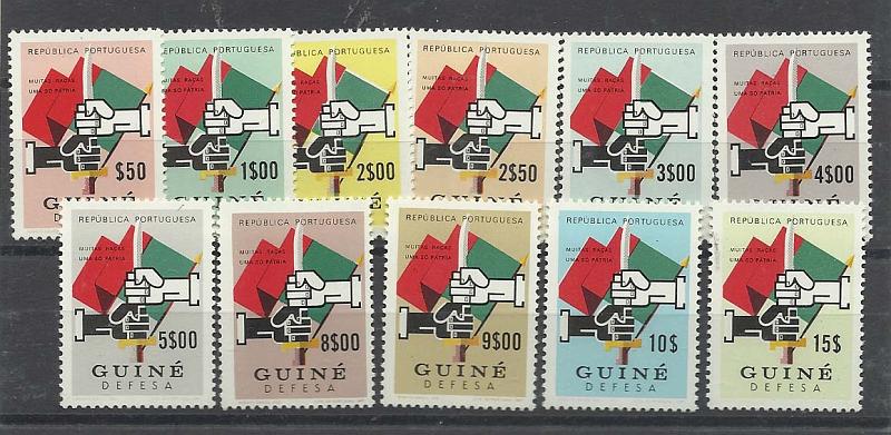 1197.jpg -     Lote:    1197            Guiné       Descrição:         1968 &mdash; Imposto Postal. Defesa. CE IP29/30I. Série completa. Valor de catálogo &euro; 30,00.         **       Valor Base:     &euro; 6,00     Valor Venda:     &euro; 19,00       