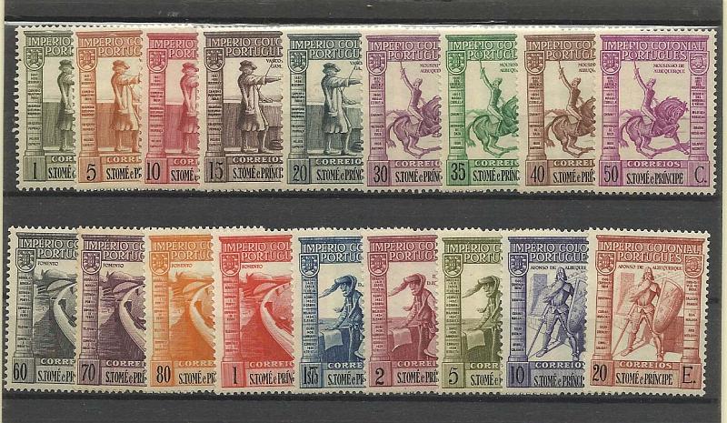 1338.jpg -     Lote:    1338            São Tomé e Príncipe       Descrição:         1938 &mdash; Império Colonial Português. CE319/336. Série completa. Valor de catálogo &euro; 82,00.        **       Valor Base:     &euro; 15,00     Valor Venda:     &euro; 18,00       
