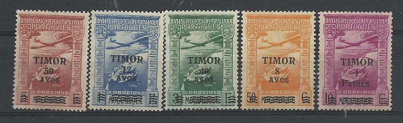 1351.jpg -     Lote:    1351            Timor       Descrição:         1946 &mdash; Correio Aéreo. Império Colonial Português de Moçambique, com sobretaxa. CE CA10/14. Valor de catálogo &euro; 45,00.        RG***       Valor Base:     &euro; 12,00     Valor Venda:     &euro; 12,00       