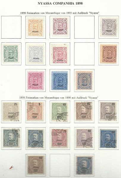 1655.jpg -     Lote:    1655                   Descrição:      Companhia de Moçambique e Companhia do Niassa.   Lote composto por colecção montada em folhas de álbum, com selos novos e usados, com algumas faltas. A maioria dos selos em novo. Lote a ver.        Lote       Valor Base:     &euro; 100,00     Valor Venda:     &euro; 190,00       