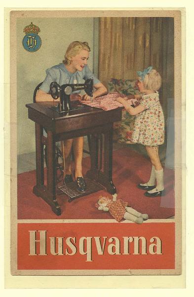 1962.jpg -     Lote:    1962      Lotes pelo Correio              Descrição:         Publicidade. "Husqvarna" (Máquinas de costura).        PI       Valor Base:     &euro; 12,00     Valor Venda:     Retirado     