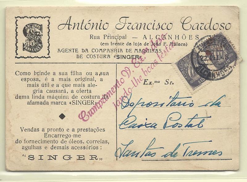 1967.jpg -     Lote:    1967      Lotes pelo Correio              Descrição:         Publicitários. Lote composto por sete postais publicitários particulares, a maioria circulado com selos tipo Caravela. Lote a ver.        PI       Valor Base:     &euro; 6,00     Valor Venda:     &euro; 14,00       