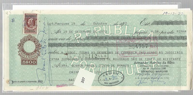 2007.jpg -     Lote:    2007      Lotes pelo Correio              Descrição:         Fiscais. Lote de 8 letras de 5$00, 9$99, 10$00 e 20$00 emitidas de 1072 1 1974. Lote a ver.        DOC       Valor Base:     &euro; 5,00     Valor Venda:     &euro; 5,00       