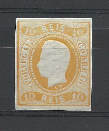 2023.jpg -     Lote:    2023      Lotes pelo Correio              Descrição:         Reimpressões de 1885. 1866/67 &mdash; D. Luís I. Fita curva, não denteados. CE20, 10 reis. Valor de catálogo &euro;65,00.         *       Valor Base:     &euro; 6,00     Valor Venda:     Retirado     