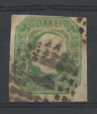 2046.jpg -     Lote:    2046      Lotes pelo Correio       Portugal        Descrição:         1862/64 &mdash; D. Luís I. CE17, 50 reis verde. Margens curtas. Valor de catálogo &euro; 180,00.        O       Valor Base:     &euro; 12,00     Valor Venda:     &euro; 12,00       
