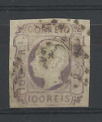 2048.jpg -     Lote:    2048      Lotes pelo Correio       Portugal        Descrição:         1862/64 &mdash; D. Luís I. CE18, 50 reis lilás. Margens curtas. Valor de catálogo &euro; 161,00.        O       Valor Base:     &euro; 14,00     Valor Venda:     Retirado     