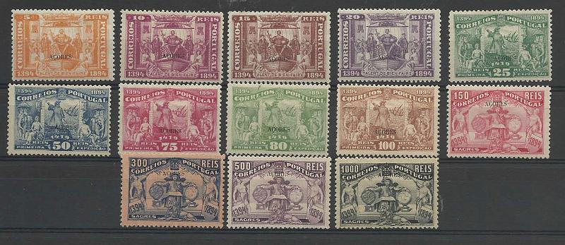 2083.jpg -     Lote:    2083      Lotes pelo Correio       Portugal        Descrição:         1894 &mdash; 5.º Centenário do nascimento do Infante D. Henrique, com sobrecarga Açores. CE60/72. Série completa sem goma. Valor de catálogo &euro; 510,00.        *       Valor Base:     &euro; 30,00     Valor Venda:     &euro; 60,00       