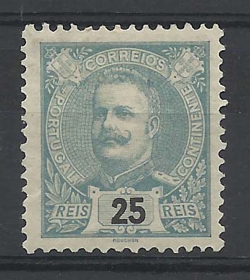 2100.jpg -     Lote:    2100      Lotes pelo Correio       Portugal        Descrição:         1895 &mdash; D. Carlos I tipo Mouchon. CE131, 25 reis verde. Valor de catálogo &euro; 110,00.        **       Valor Base:     &euro; 15,00     Valor Venda:     &euro; 22,00       