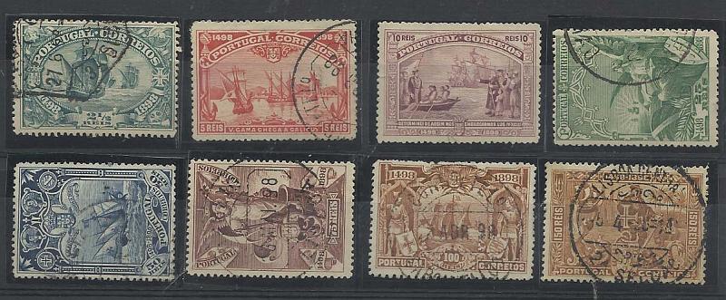 2106.jpg -     Lote:    2106      Lotes pelo Correio       Portugal        Descrição:         1898 &mdash; 4.º Centenário do Descobrimento do Caminho Marítimo para a Índia. CE148/55. Valor de catálogo &euro; 99,25.        O       Valor Base:     &euro; 12,00     Valor Venda:     Retirado     