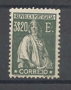 2129.jpg -     Lote:    2129      Lotes pelo Correio       Portugal        Descrição:         1924/26 &mdash; Ceres. Novas taxas e cores. CE295, 3$20 verde oliva. Valor de catálogo &euro; 77,35.        **       Valor Base:     &euro; 8,00     Valor Venda:     &euro; 14,00       