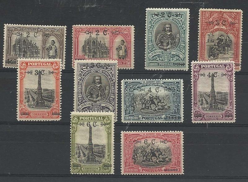 2135.jpg -     Lote:    2135      Lotes pelo Correio       Portugal        Descrição:         1926 &mdash; Independência de Portugal, com sobretaxa. CE386/95. Série completa com leve sinal de charneira. Valor de catálogo &euro; 62,00.        **       Valor Base:     &euro; 8,00     Valor Venda:     &euro; 11,00       